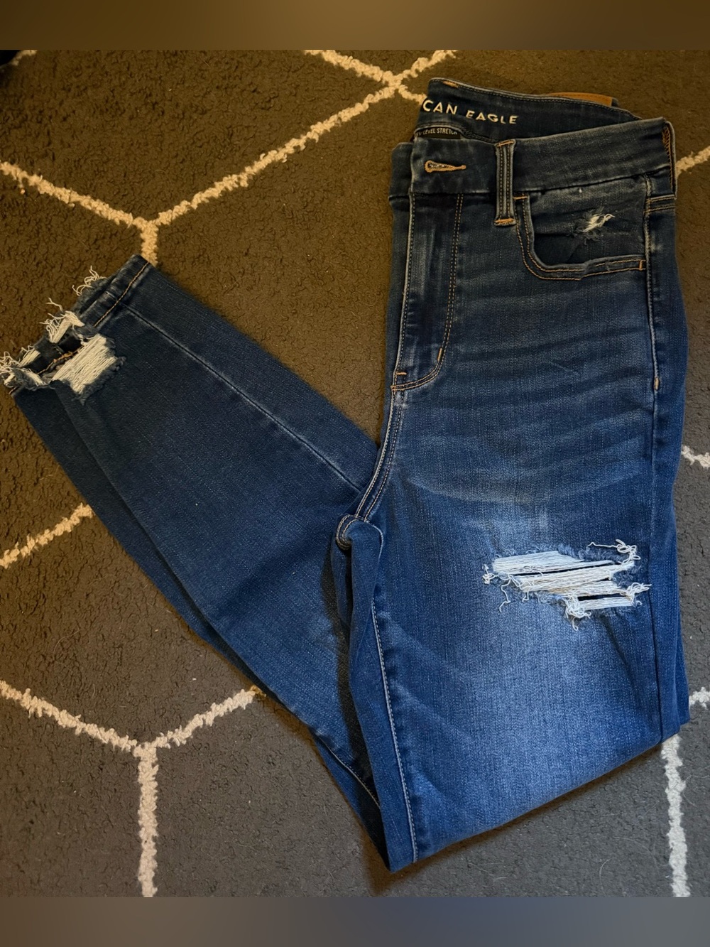 Anerican Eagle Curvy high rise jegging next level stretch (Size 8R)